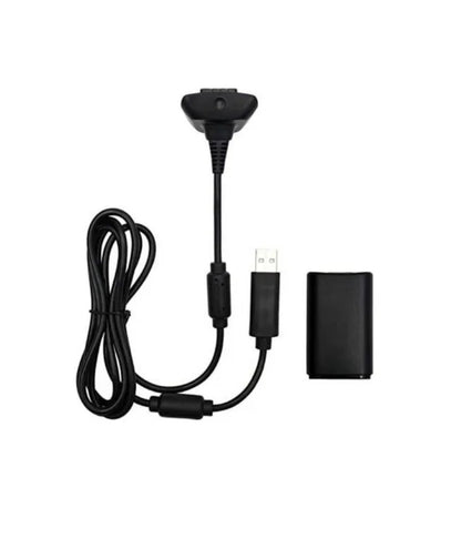 Kit Carga Y Juega Para Control X 360 Cable Y Pila