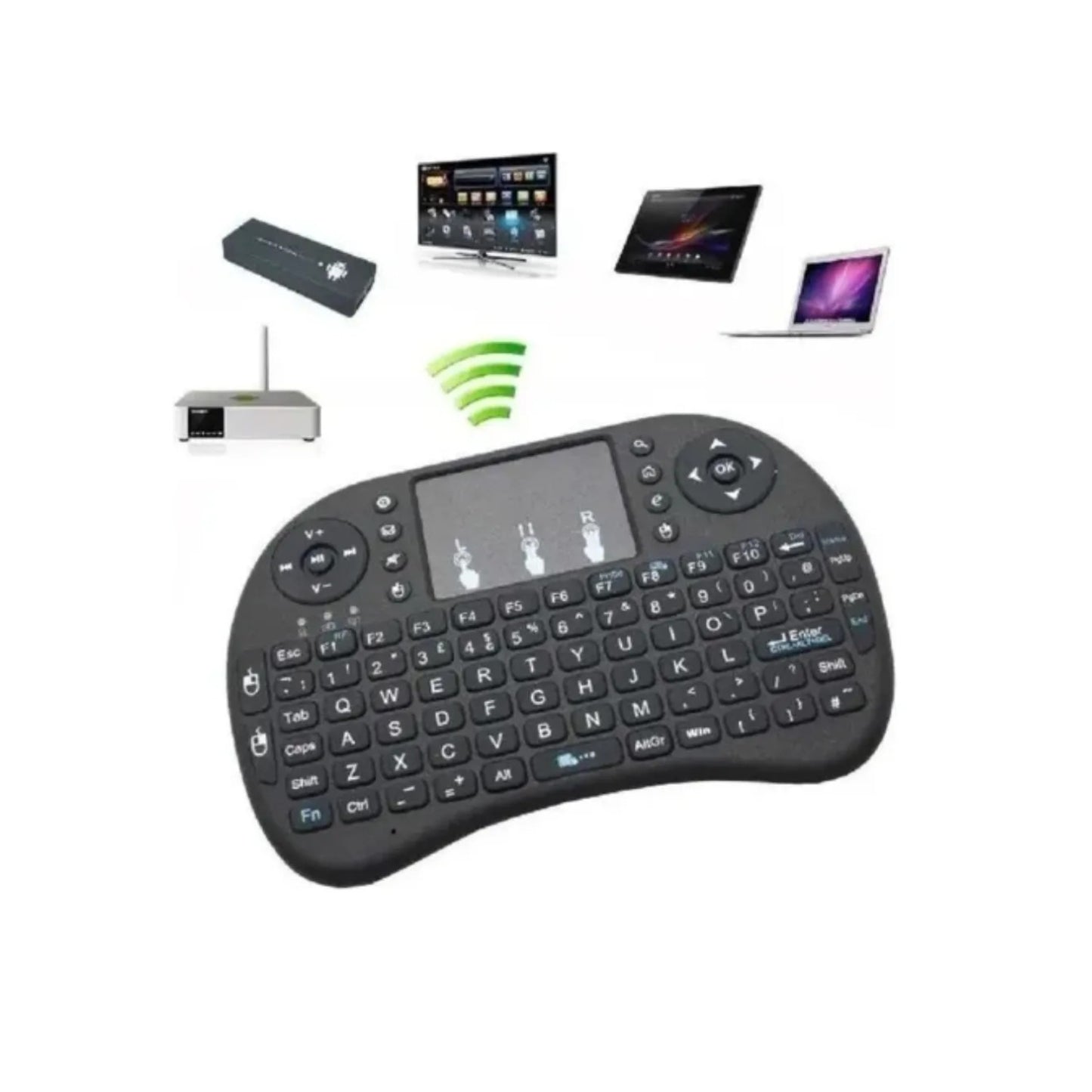 Mini Teclado Control Inalámbrico Android Smart Tv Iluminado