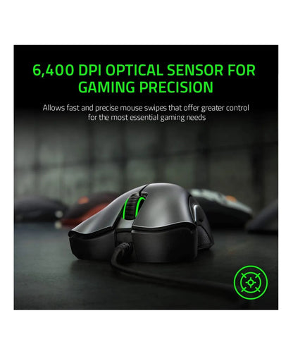 Mouse Raton Souris Gamer 6400dpi Razer Deathadder Essential