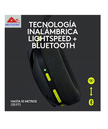 Audífonos Gamer Inalámbricos Logitech G435 Negro