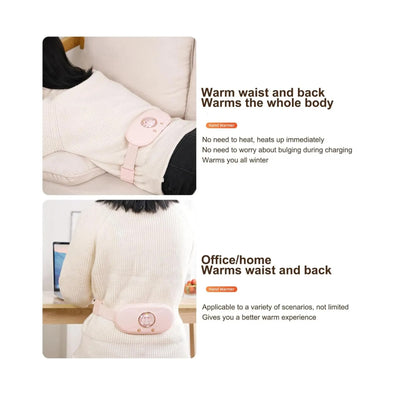 Cinturon Correa Almohadilla Termica Colicos Menstrual Vibra Color Ocre