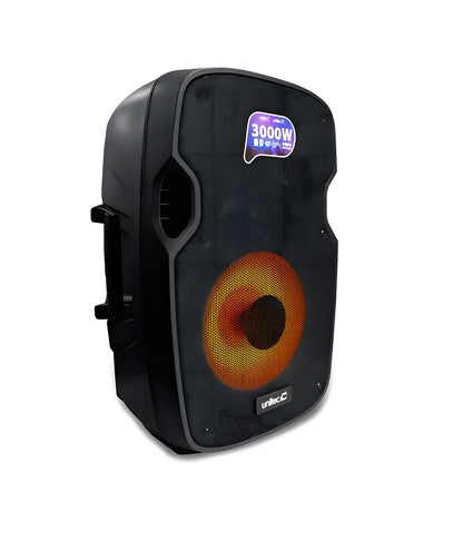 Parlante Cabina Inalámbrica Unitec 3000w + Tripode Y Mic 12p