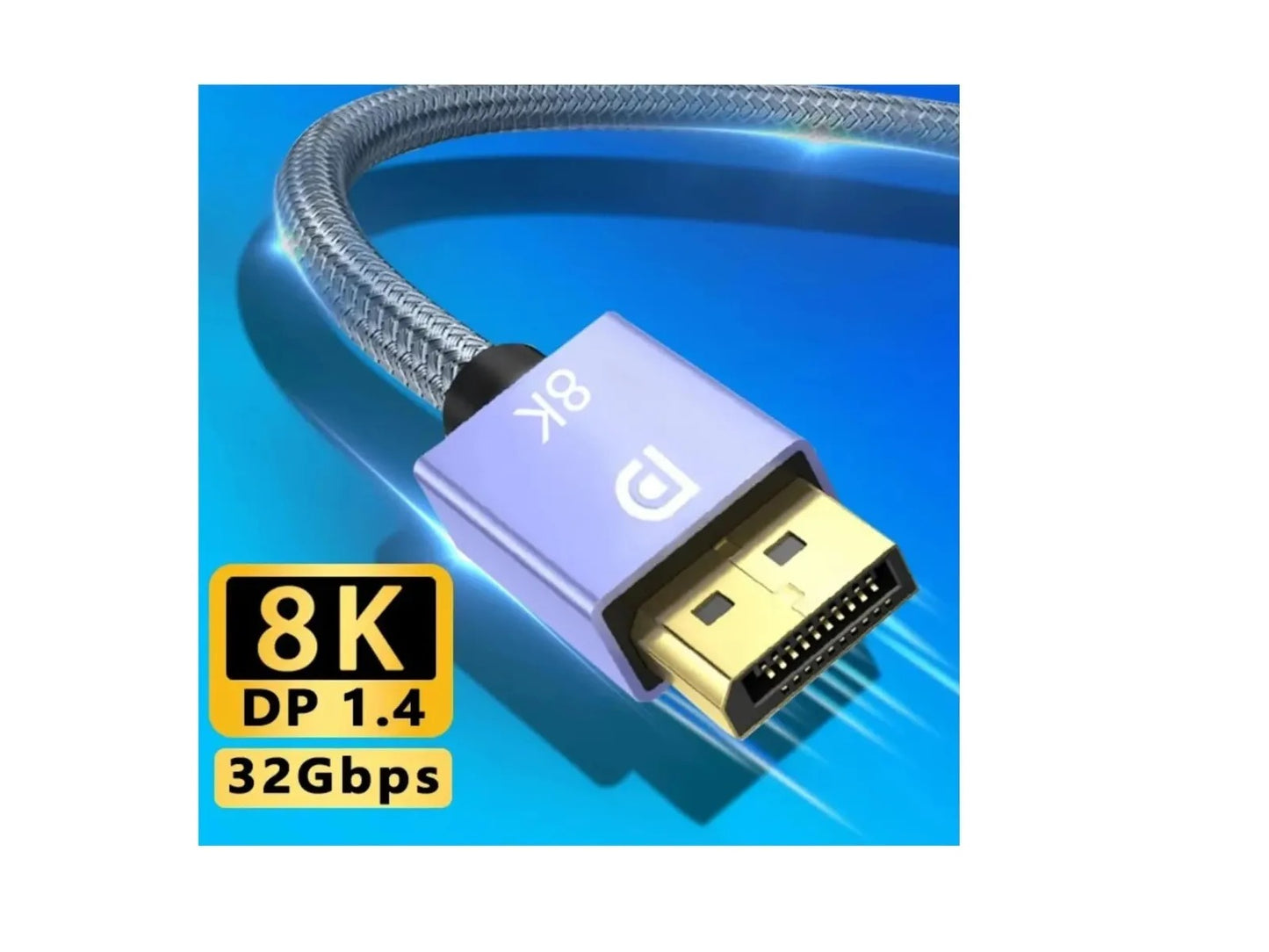 Cable Displayport A Displayport 1.5m V1.4 8k Ultra Hd 144hz