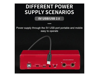 Tarjeta De Sonido Dos Canales Depusheng Md22 | Phantom +48v