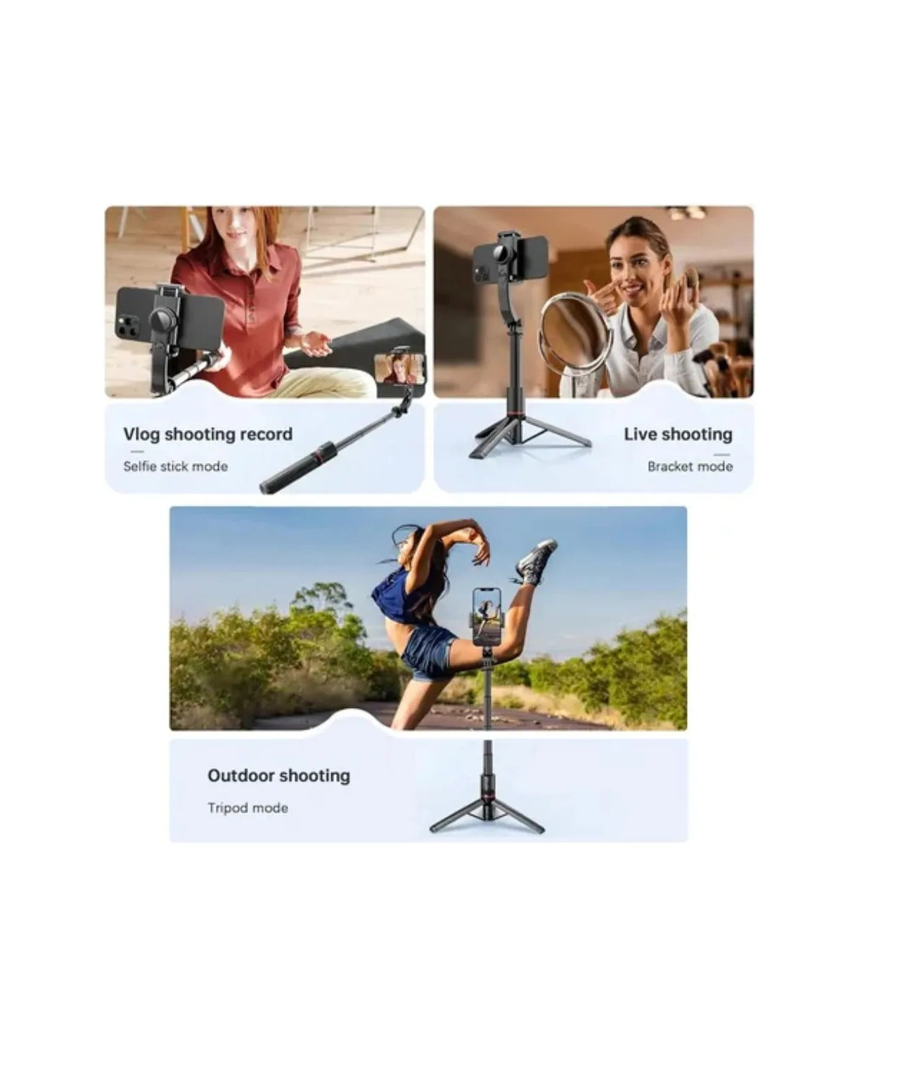 Trípode Selfi Gimbal Estabilizador L19 Celular Eje Robótico