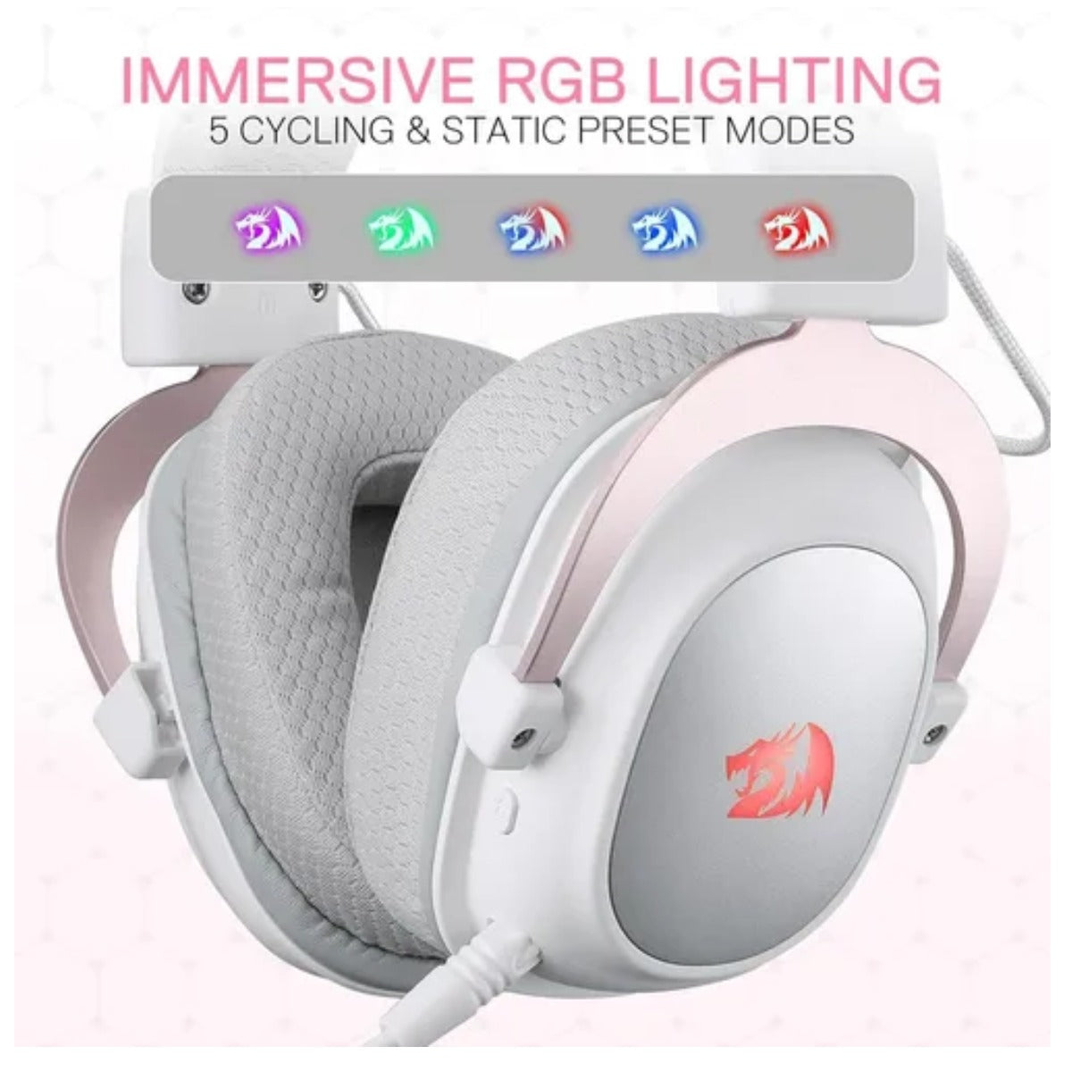 Auriculares Audifonos Inalambricos 2.4 7.1 Redragon Zeus Pro