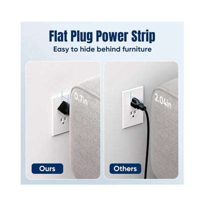 Multitoma 17 En 1 Americano 11 Tomas 4 Usb 2.1 A 2usb Tipo C