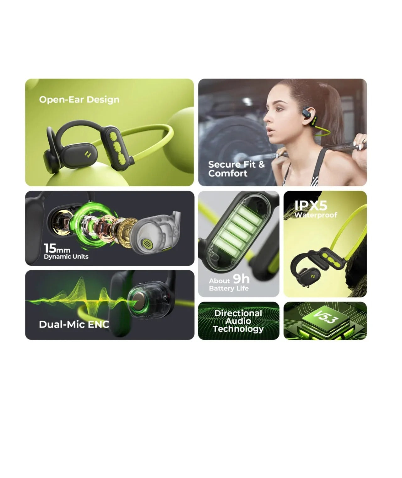 Audifonos Conduccion Aerea Bluetooth Havit Freego Pro Bte553