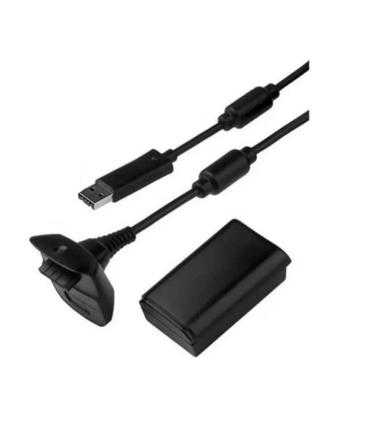 Kit Carga Y Juega Para Control X 360 Cable Y Pila