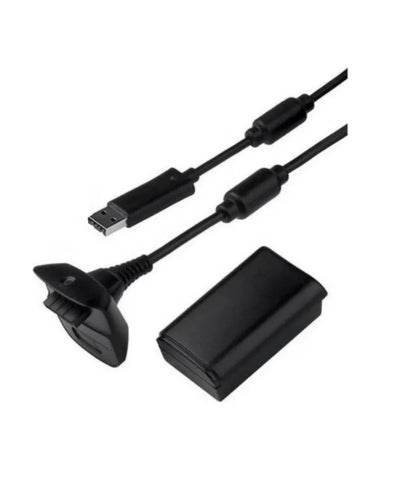 Kit Carga Y Juega Para Control X 360 Cable Y Pila