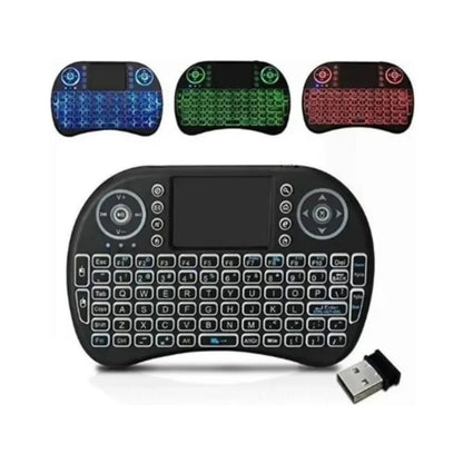 Mini Teclado Control Inalámbrico Android Smart Tv Iluminado