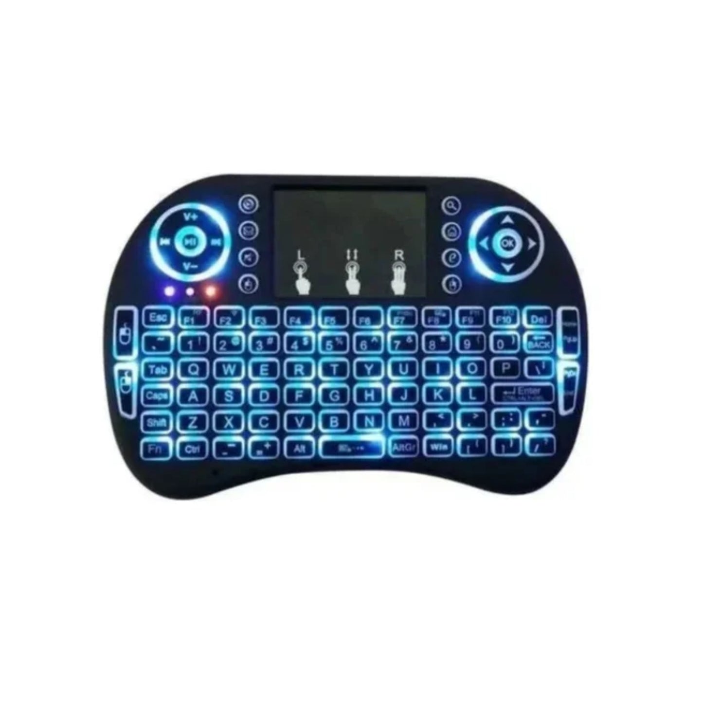 Mini Teclado Control Inalámbrico Android Smart Tv Iluminado