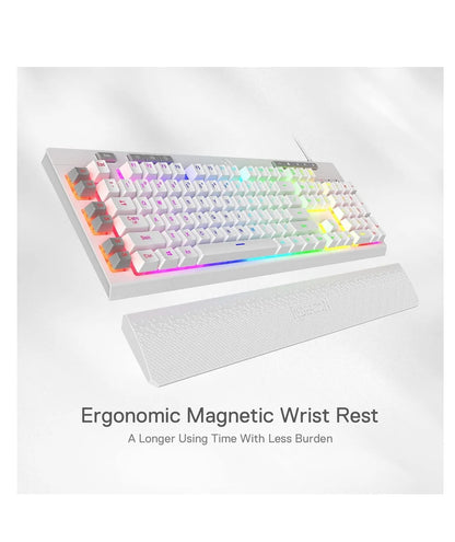 Teclado Gamer Rgb Descansamuñecas Multimedia Redragon Shiva