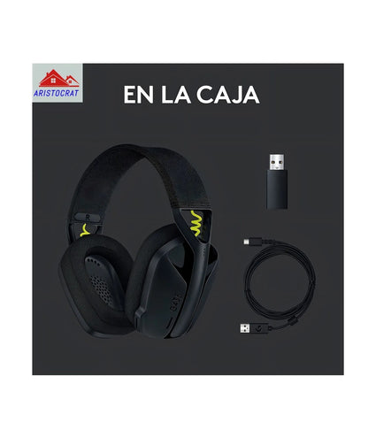 Audífonos Gamer Inalámbricos Logitech G435 Negro