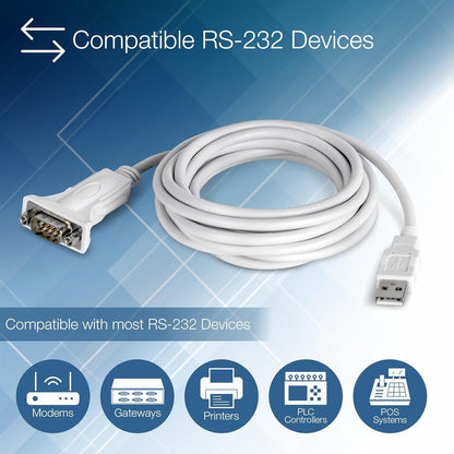 Adaptador De Usb A Serial Trendnet Rs232 9 Pines