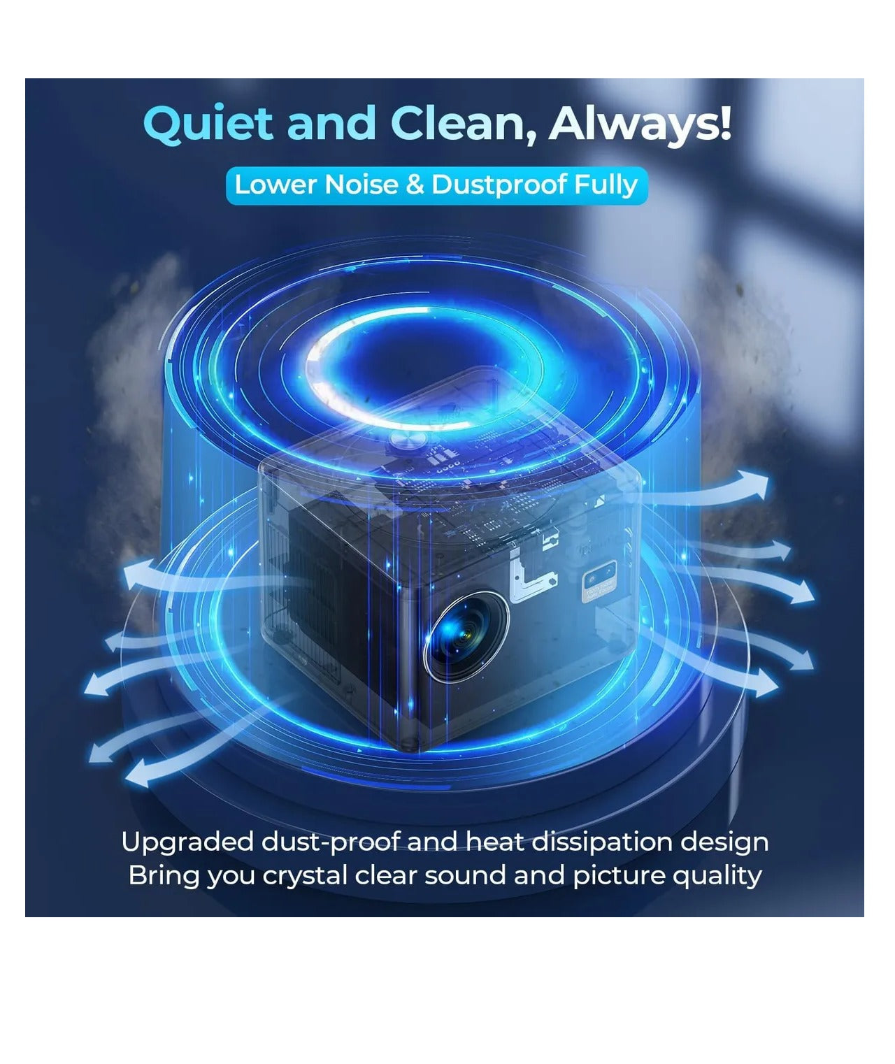 Proyector Videobeam Tasofac 4k Con Wifi Y Bluetooth - 1080p