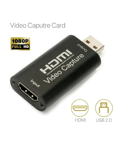 Capturadora Tarjeta De Captura De Vídeo 1080p Hdmi A Usb Fhd