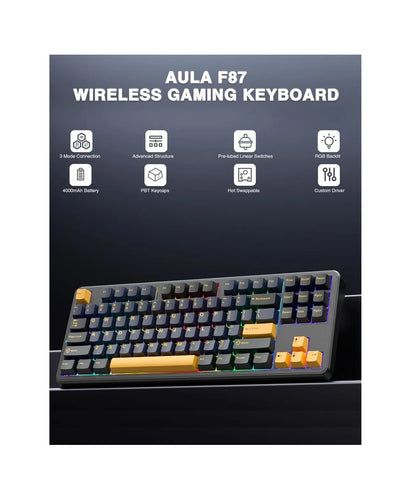 Teclado Mecanido Inalambrico 2.4hz Bt 80% Tkl Jedel Wkl-102
