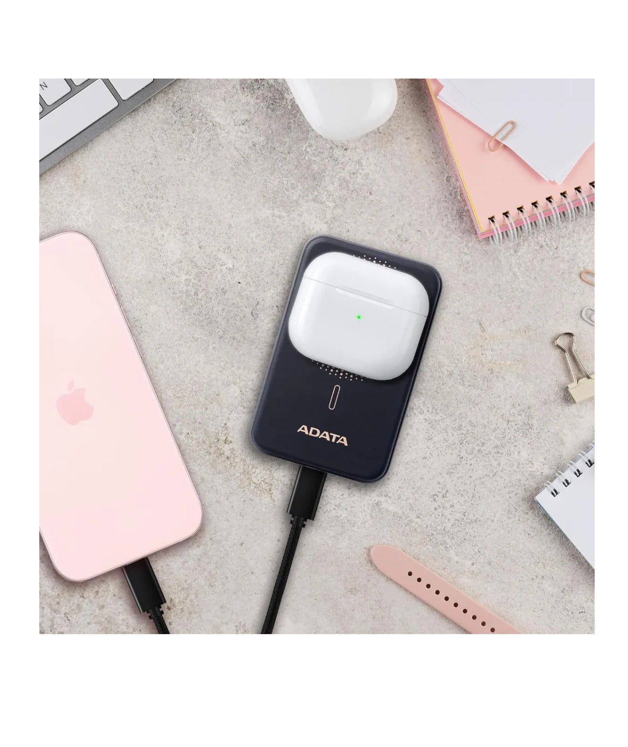 Powerbank Inalambrica Magnetica 10000 Mah Carga 20w Adata