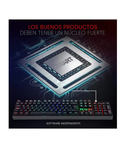 Teclado Mecanico Rgb 100% Red Switch Redragon Mitria K551 Es