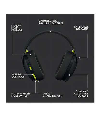 Audífonos Gamer Inalámbricos Logitech G435 Negro