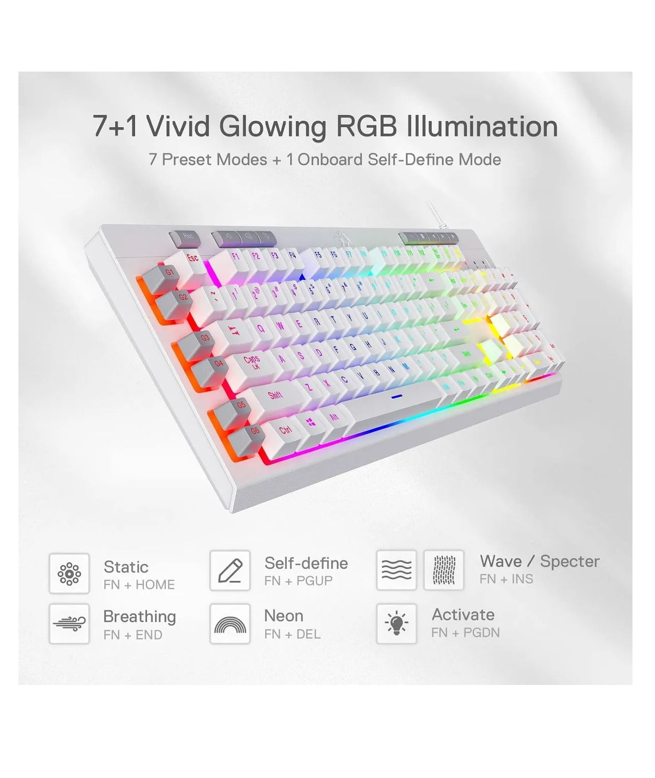 Teclado Gamer Rgb Descansamuñecas Multimedia Redragon Shiva