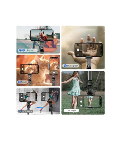 Trípode Selfi Gimbal Estabilizador L19 Celular Eje Robótico