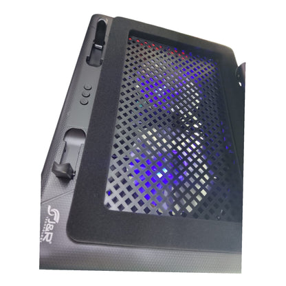 Base Gamer Refrigerante 2 Cooler 7 Niveles 1400 Rpm J&r 019