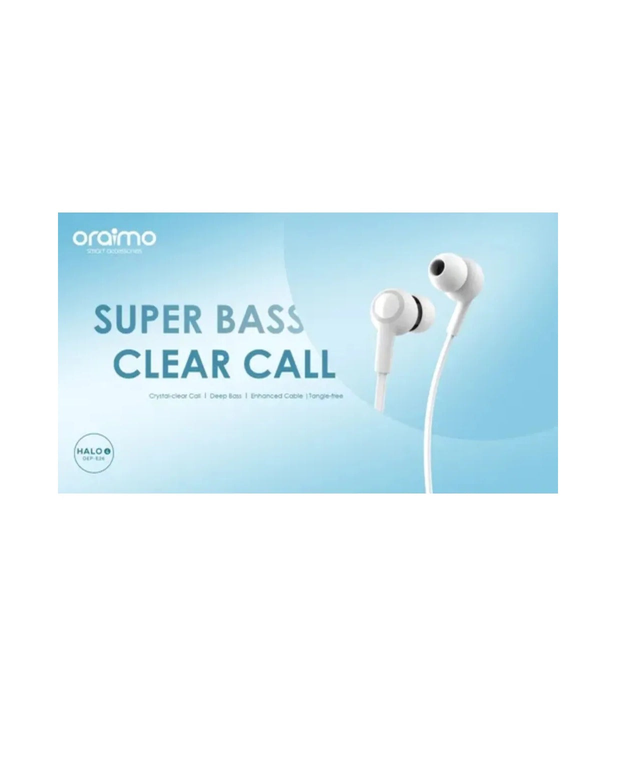 Audifonos Alambricos Oraimo Halo 4 | Con Microfono | Ex-bass blanco