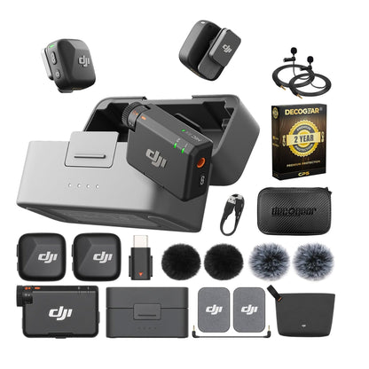 Microfono Inalambrico Dji Mic Mini 2tx 1rx Profesional Negro