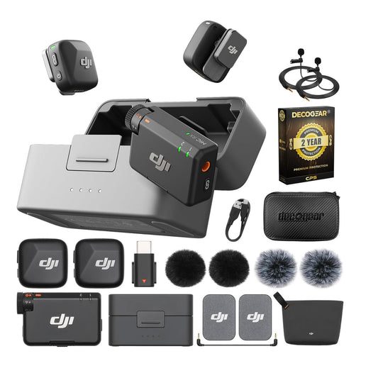 Microfono Inalambrico Dji Mic Mini 2tx 1rx Profesional Negro