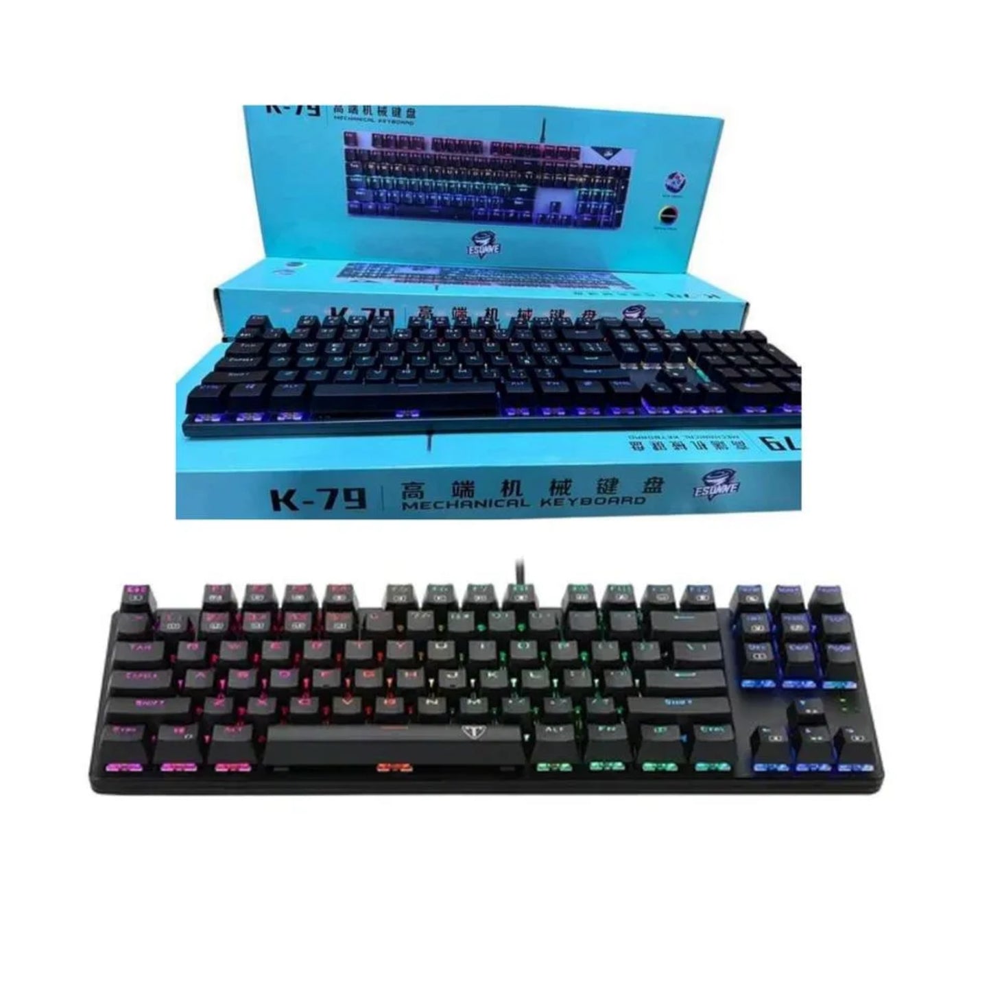 Teclado Mecanico Gamer K79 Con Retroiluminacion De Cable Usb