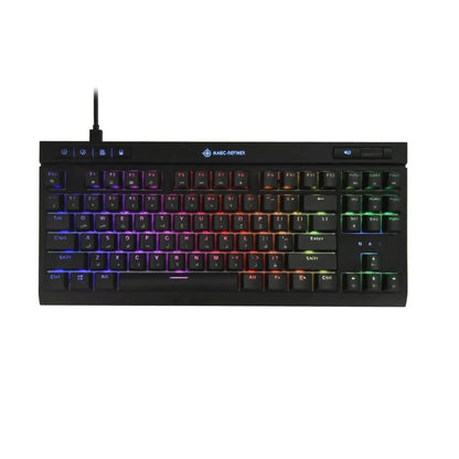 Teclado Mecanico Gamer Rgb Mk17 Switch Azul Doble Inyeccion
