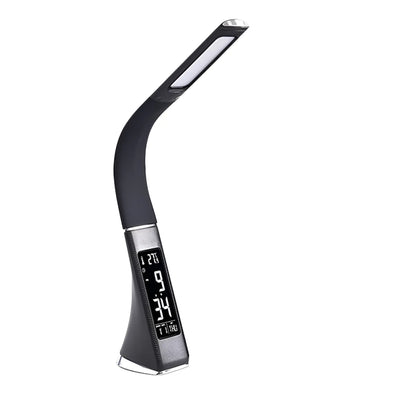 Lámpara Led De Escritorio Digital Reloj Alarma Termometro