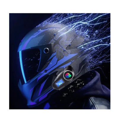 Intercomunicador Bluetooth Para Casco Con Pantalla Led Q58