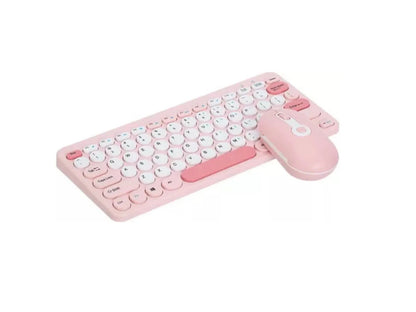 Kit Teclado Y Mouse Inalámbrico 2.4 Mikuso 78 Teclas Redonda