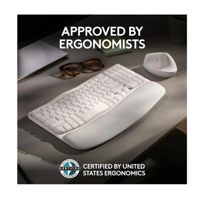 Teclado Ergonomico Inalambrico Logitech Wave Keys | Reposama