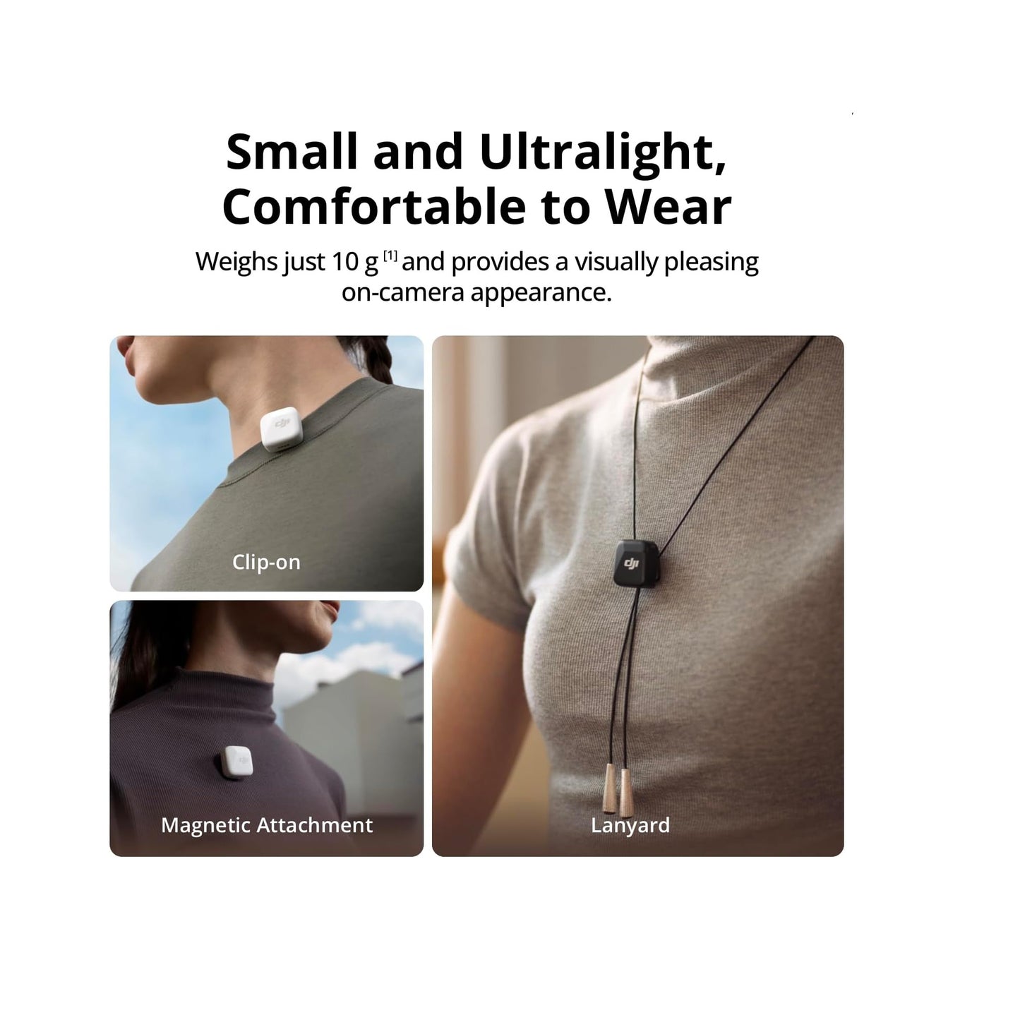 Microfono Inalambrico Dji Mic Mini 2tx 1rx Profesional Negro