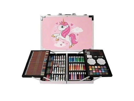 Kit Set De Dibujo Arte Para Niños 145 Pieza Acuarela Pintura