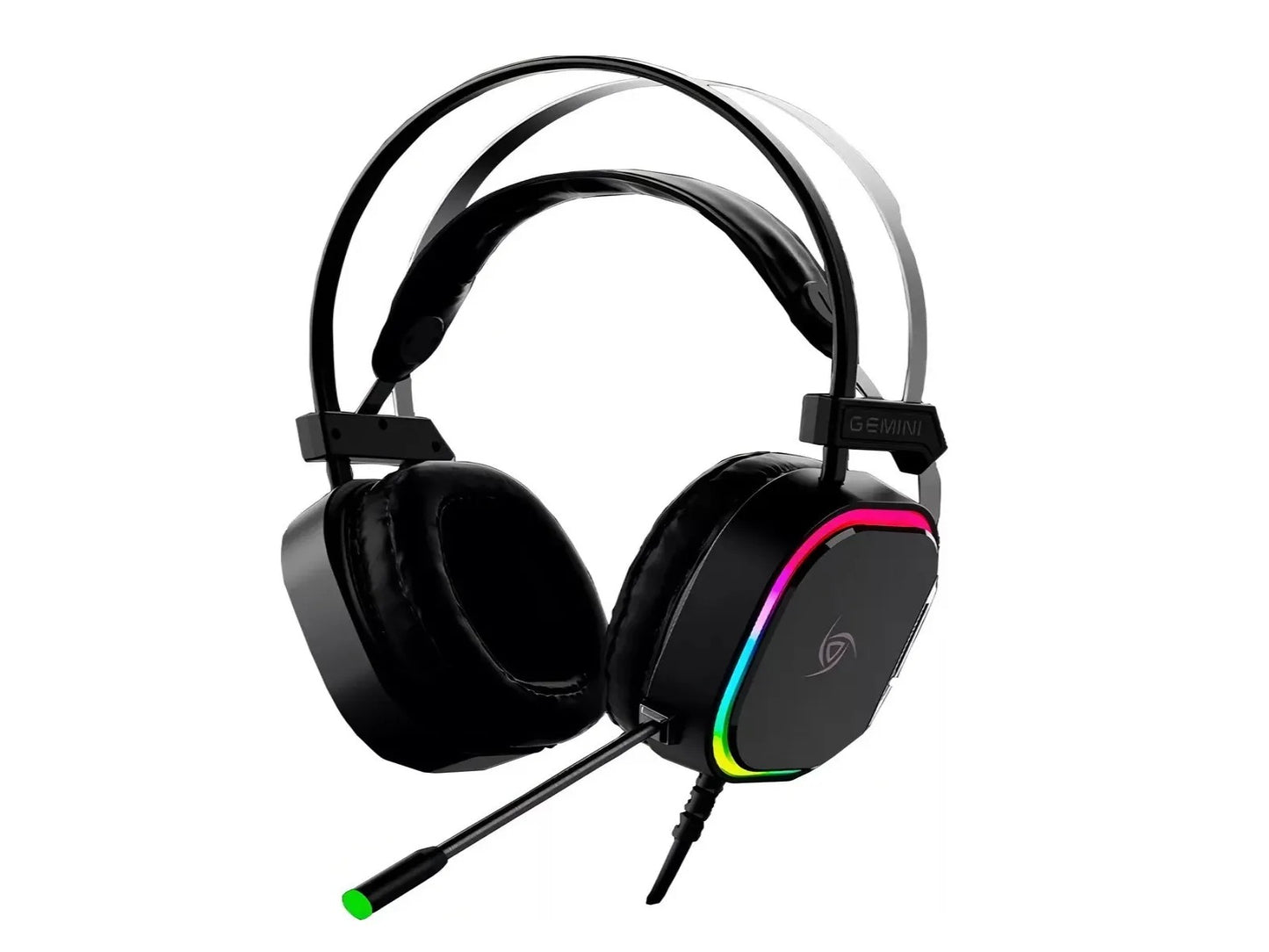 Diadema Gamer Vsg Gemini Rgb 50mm Cable 2.1m Plug 3.5mm