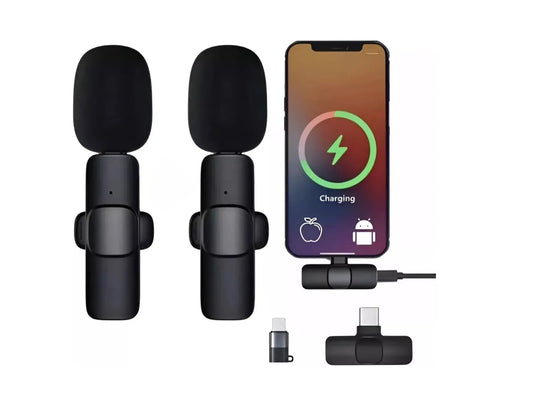 Micrófonos Inalámbricos Solapa 2 En 1 Compatible Con And/iph