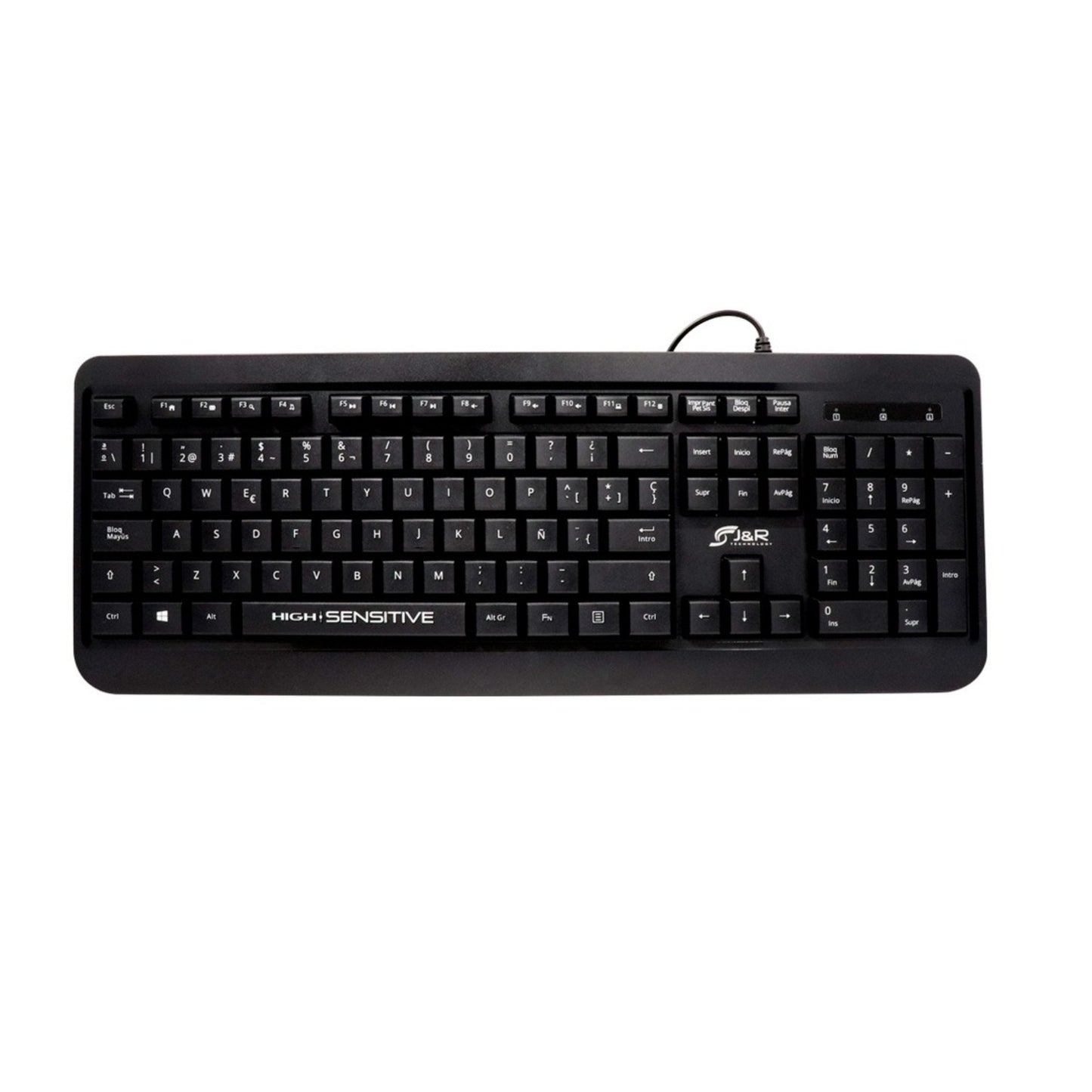 Teclado Multimedia Ergonomico Confortable 104 Teclas Jyr 024