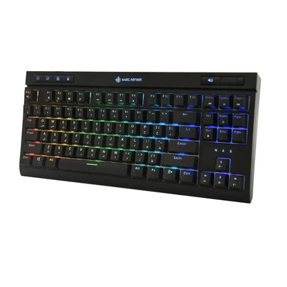 Teclado Mecanico Gamer Rgb Mk17 Switch Azul Doble Inyeccion