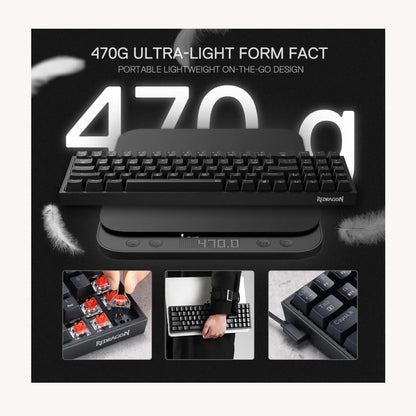 Combo Teclado Y Mouse Inalambrico Rgb Mecanico Redragon S136